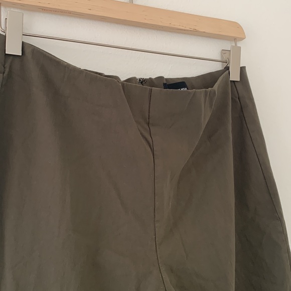 Who What Wear Olive Skinny Crop Stretch Pants - Picture 6 of 11